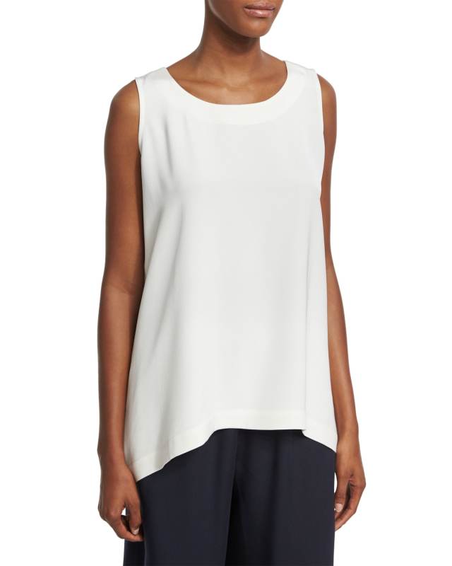 A-Line Silk Shell